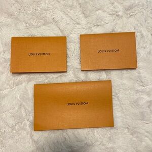 3 Authentic Louis Vuitton Receipt Holders
